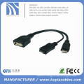 Micro USB Host OTG Cable with Micro USB Power for smart phone